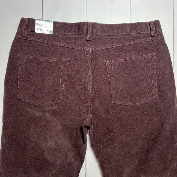 NWT Brooks Brothers Corduroy Pants SIZE 36 x 32 Brown Straight Leg NEW